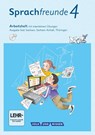 Sprachfreunde 4. Schuljahr - Ausgabe Süd (Sachsen, Sachsen-Anhalt, Thüringen) - Arbeitsheft mit interaktiven Übungen auf scook.de - Katrin Junghänel ; Susanne Kelch ; Andrea Knöfler - 9783060836611