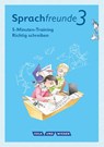 Sprachfreunde - Ausgabe Nord/Süd 3. Schuljahr - 5-Minuten-Training "Richtig schreiben" - Katrin Junghänel - 9783060836642