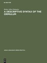 A descriptive syntax of the Ormulum - Robert Allen Palmatier - 9783111001098