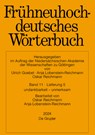 Frühneuhochdeutsches Wörterbuch. Band 11/Lieferung 5 - Oskar Reichmann - 9783111077758