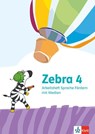 Zebra 4. Arbeitsheft Sprache Förderheft mit Medien Klasse 4 -  - 9783122710576