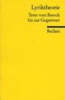 Lyriktheorie - Ludwig Völker - 9783150086575