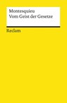 Vom Geist der Gesetze - Charles de Montesquieu - 9783150089538