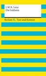 Die Soldaten. Textausgabe mit Kommentar und Materialien - Jakob Michael Reinhold Lenz - 9783150161609