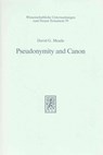 Pseudonymity and Canon - David G. Meade - 9783161450440