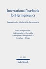 International Yearbook for Hermeneutics / Internationales Jahrbuch fur Hermeneutik - Gunter Figal ; Bernhard Zimmermann - 9783161613982