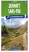 Zermatt - Saas-Fee 49 Wanderkarte 1:40 000 matt laminiert -  - 9783259023495
