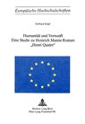 Humanitaet und Vernunft - Kopf Gerhard Kopf - 9783261016683