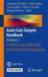 Acute Care Surgery Handbook -  - 9783319153612