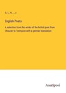 English Poets - O. L. H. . . . . . r - 9783382020682