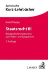 Staatsrecht III - Rudolf Geiger - 9783406723186