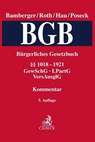Bürgerliches Gesetzbuch Band 4: §§ 1018-1921, GewSchG, LPartG, VersAusglG - Wolfgang Hau ; Roman Poseck ; Heinz Georg Bamberger - 9783406776144