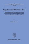 Vergabe an die Öffentliche Hand. - Nikolas Eisentraut - 9783428184637