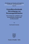 Grenzüberschreitende Sitzverlegung von Personengesellschaften - Paul Hendrik Schnitzler - 9783428191567