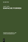 Einfache Formen - Andre Jolles - 9783484221154