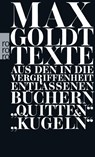 Texte aus den in die Vergriffenheit entlassenen Büchern "Quitten" und "Kugeln" - Max Goldt - 9783499252075