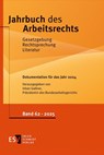 Jahrbuch des Arbeitsrechts. Gesetzgebung - Rechtsprechung - Literatur.... / Jahrbuch des Arbeitsrechts - Inken Gallner - 9783503243297
