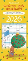 Schüttel den Apfelbaum - der Familienplaner zur beliebten Mitmachbuchreihe von Nico Sternbaum - Monats-Wandkalender 2026 zum Aufhängen, mit Spiralbindung, 22,4 x 48,5 cm -  - 9783517103815