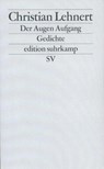 Der Augen Aufgang - Christian Lehnert - 9783518121016
