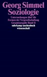 Soziologie - Untersuchungen über die Formen der Vergesellschaftung - Georg Simmel - 9783518284117