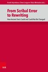 From Scribal Error to Rewriting - Anneli Aejmelaeus ; Drew Longacre ; Natia Mirotadze - 9783525522097