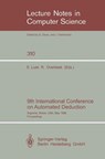 9th International Conference on Automated Deduction - Ewing Lusk ; Ross Overbeek - 9783540193432