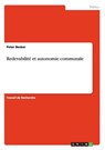 Redevabilité et autonomie communale - Peter Becker - 9783656709701