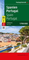 Spanien - Portugal, Straßenkarte 1:700.000, freytag & berndt -  - 9783707923971