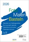 Foto-Malen-Basteln Bastelkalender A4 weiß 2026 -  - 9783731885214