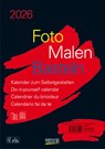 Foto-Malen-Basteln Bastelkalender A4 schwarz 2026 -  - 9783731885221