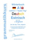 Woerterbuch Deutsch - Estnisch - Englisch Niveau A1 - Marlene Schachner ; Edouard Akom - 9783738654288