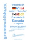 Woerterbuch Deutsch - Franzoesisch Kanada - Englisch Niveau A1 - Marlene Schachner ; Edouard Akom - 9783738654493