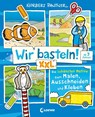 Wir basteln! XXL - Die schönsten Motive zum Malen, Ausschneiden und Kleben (blau) -  - 9783743215627