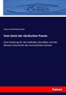 Vom Geist der ebraischen Poesie - Johann Gottfried Herder - 9783743413030