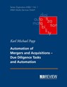 Automation of Mergers and Acquisitions - Karl Michael Popp - 9783750462052