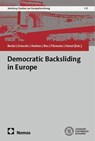Democratic Backsliding in Europe - Melani Barlai ; Christina Eva Griessler ; Martin Rolf Herbers - 9783756008599