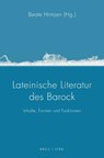 Lateinische Literatur des Barock - Beate Hintzen - 9783770569410