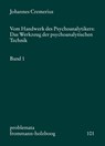 Vom Handwerk des Psychoanalytikers 1 - Johannes Cremerius - 9783772813955