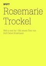 Rosemarie Trockel - Rosemarie Trockel ; Rolf Dieter Brinkmann - 9783775731065