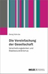 Die Vereinfachung der Gesellschaft - Georg Vobruba - 9783779998372