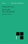 Über den Beryll. De beryllo - Nikolaus von Kues - 9783787316083