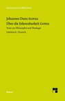 Uber die Erkennbarkeit Gottes - Johannes Duns Scotus - 9783787340767