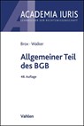 Allgemeiner Teil des BGB - Hans Brox ; Wolf-Dietrich Walker - 9783800673728