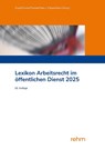Lexikon Arbeitsrecht im öffentlichen Dienst 2025 - Martin Krömer ; Klaus Pawlak ; Henning Rabe von Pappenheim - 9783807329130