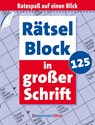 Rätselblock in großer Schrift 125 (5 Exemplare à 2,99 EUR) - Eberhard Krüger - 9783809469216