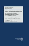 "mein lieber deutscher Horaz" - David E. Lee ; John C. Osborne - 9783825348656
