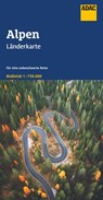 ADAC Länderkarte Alpen 1:750.000 -  - 9783826426100