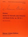 Clarinet Sonata Op. 120 No. 2 - Eb - JOHANNES BRAHMS - 9783850550154