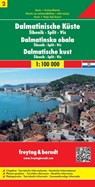 FuB Dalmatinische Küste 02. Sibenik - Split - Vis 1 : 100 000 -  - 9783850849975