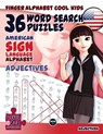 36 Word Search Puzzles - American Sign Language Alphabet - Adjectives - Lassal - 9783864691041